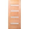 Woodcraft 2040 x 820 x 40mm Entrance Door St Clair Frosted Glass SDM05