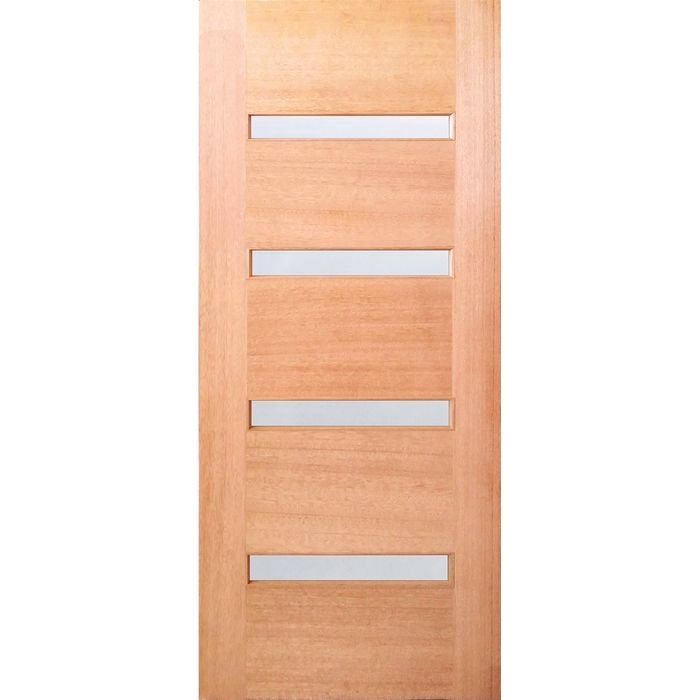 Woodcraft 2040 x 820 x 40mm Entrance Door St Clair Frosted Glass SDM05