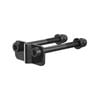 PEAK Black Steel Fence Brackets For Wire Grid Fencing - 6 Pack
