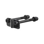 PEAK Black Steel Fence Brackets For Wire Grid Fencing - 6 Pack