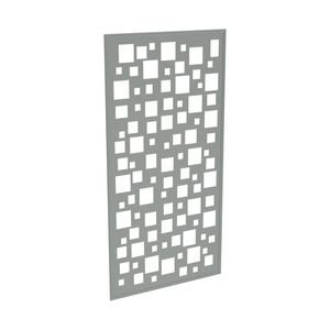 ProtectorAl 300 - 1200 x 1201 - 2400mm Palladium Silver Squares Unframed Solid Aluminium Decorative Panel 