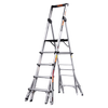 Gorilla 150kg 5 -8 Step Silverback Adjustable Platform Ladder With Leveller Legs