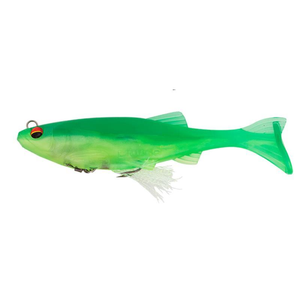 Biwaa Kapsiz HD Kast 6" Soft Plastic Swimbait Fishing Lure Limetreuse
