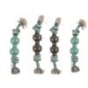 Yes4pets 4 X Dog Rope Toys With Double Tug Spiky Ball