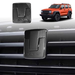 Carbon Fiber Style Front Logo Badge for GWM Tank 300 2023-Onwards Emblem Decals Sticker Cover