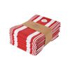 6pk J.elliot Home Eleanor 50x70cm Cotton Tea Towel - Red