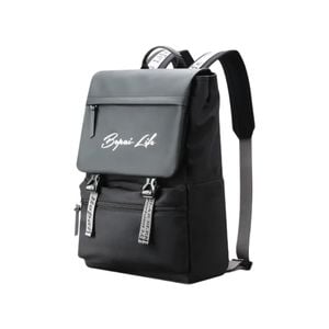 BOPAI Fashion Style Waterproof Microfiber Sporty Backpack 15.6" Black