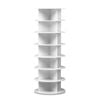 7 Tier 360 Swivel Rotating Shoe Rack Tower Book Storage Organizer Display Stand - 7 Tier
