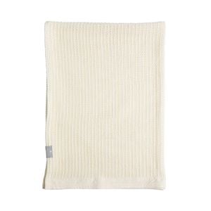 Living Textiles Cotton Cellular Blanket - Natural White