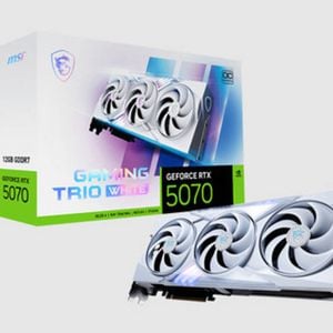 MSI nVidia GeForce RTX™ 5070 12G GAMING TRIO OC WHITE,PCI Express® Gen 5, Boost: 2610 MHz, CUDA 6144 Units, 12GB GDDR7, HDMI™ x
