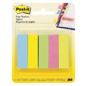 Post-it Page Markers 500 Sheets (5 Colours) (Jaipur)