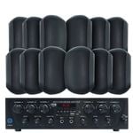 Weconic Bluetooth Amplifier + 12x6.5" Outdoor Wall Speakers