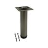 Adoored 30 x 150mm Brushed Nickel Round Table Leg