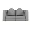 Costway 8PCS Kids Modular Play Sofa Convertible Foam Couch Set - Grey