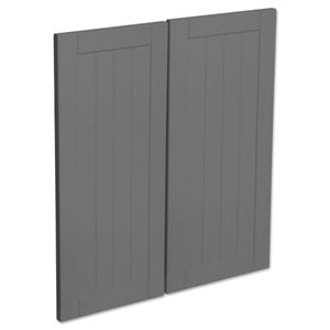 Kaboodle Smoked Grey Country Corner Base Cabinet Door - 2 Pack