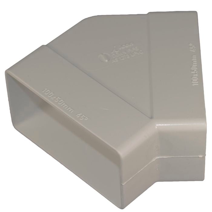 Icon Plastics 100 x 50mm Surf Mist 45 Deg PVC Elbow