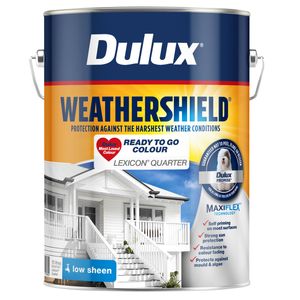 Dulux 10L Lexicon Quarter Low Sheen Weathershield Exterior Paint