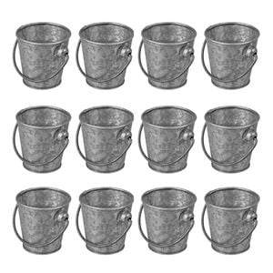 Moda Brooklyn Mini Galvanised Cutlery Bucket 80x80mm | Set Of 12