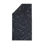 Quick-Dry Waffle Weave Microfibre Bath Towel – Black Steel , 150x80cm | Newlyfe