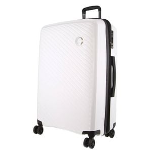 Pierre Cardin Inspired  Checked Luggage  Travel Carry On Suitcase 75cm 124L White