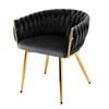Artiss Dining Chair Vanity Chairs Armchair Black