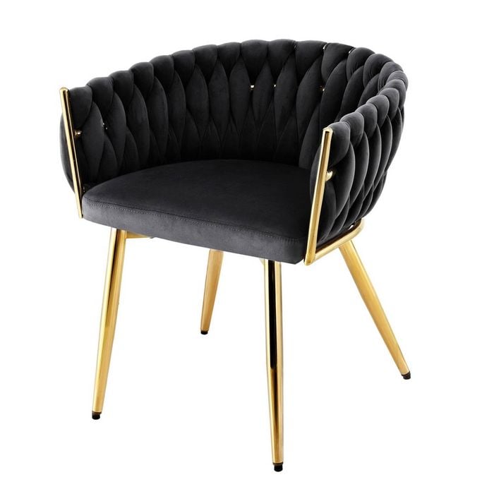 Artiss Dining Chair Vanity Chairs Armchair Black