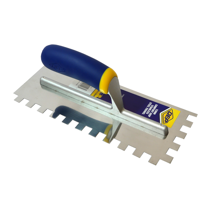 QEP 12mm Square Notch Stainless Steel Trowel