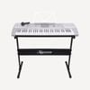 Karrera 61 Keys Electronic Keyboard Piano with Stand - Silver