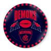 AFL Snack Plate - Melbourne Demons - 20cm diameter - Melamine - Single