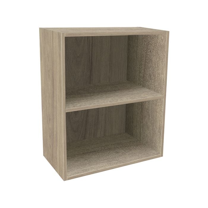 Kaboodle 800-899mm Maplenut Customisable Open Wall Shelf
