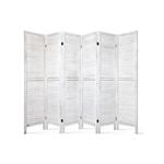 Artiss Room Divider Screen 6 Panel White