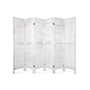 Artiss Room Divider Screen 6 Panel White