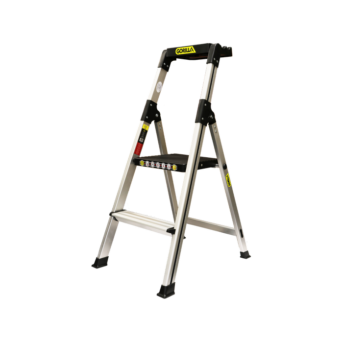 Gorilla 120kg 2 Step Household Aluminium Ladder