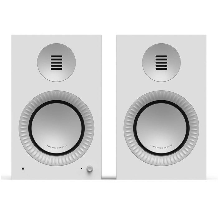 Kanto TUK Grand 2nd Gen Powered Speakers - Matte White/Aluminium