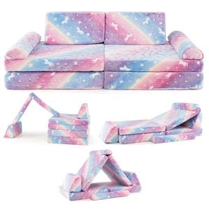 Costway 8pcs Play Couch Kids Sofa
