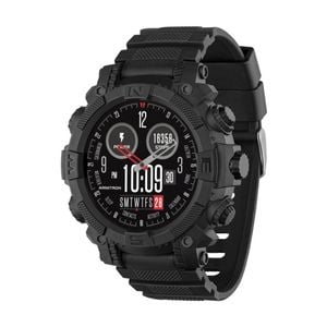 Reflex Active Series 38 Silicone Strap Sports Calling Smart Watch Black