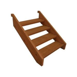 1200mm Stair Kit Merbau 4 Tread