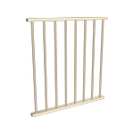 ProtectorAl 0350 - 900 mm W x 950 mm H Primrose Aluminium Flat Top Round Picket Balustrade Panel