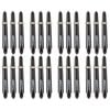 8x 3pc Formula Sports Tex Grip 48mm  Nylon Shafts Medium - Black