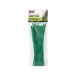 Jack 200mm Green Soft Pre Cut Twistable Plant Ties - 20 Pack