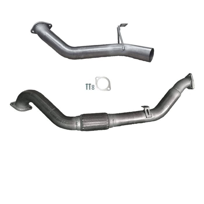 Ignite Exhausts Turbo Back For Toyota Landcruiser 79 Series V8 S/cab 3" No Cat Side Exit Raw Aluminised Steel