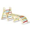 Playpals 7-in-1 Pikler Triangle Set Wooden Montessori Climbing For Toddlers