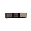 Modern Home Mabon Wall Mount Shelf 113cm(W) x 66cm(D) x 78cm(H) - Black & Taupe