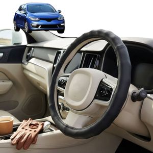 Australian Goose Steering Wheel Cover for Renault Megane 2008 - 2016 (Hatch) Circle Black