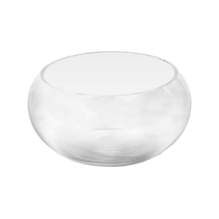 Moda 18cm Glass Low Bowl Planter