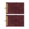 2x2pc Cdsi Lunasoft Tufted Bathset Cotton Set Dusky Rose 50x80cm & 50x50cm
