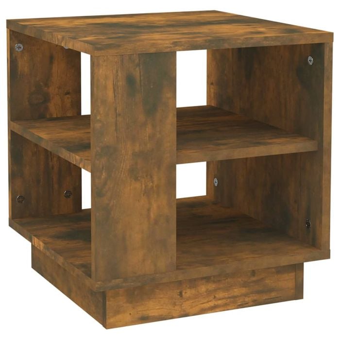 vidaXL Coffee Table Smoked Oak Engineered Wood Couch Side End Table Furniture