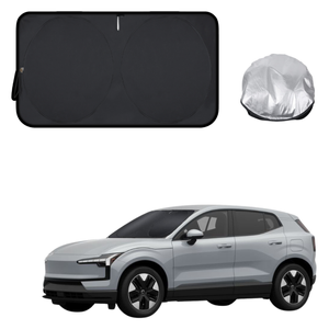 Front Windscreen Sun Shade for Volvo EX30 2025 - Current - Standard(150*85) - Black