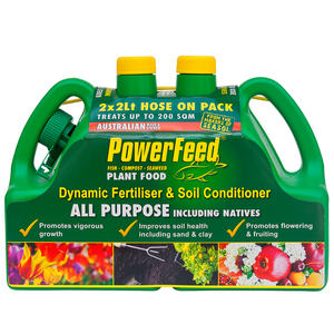 PowerFeed 2 x 2L All Purpose Liquid Fertiliser Hose On - Twin Pack