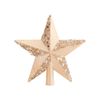 Catzon 20cm Christmas Tree Topper Firmly Staying Suitable for Bedroom Living Holiday Events-Champagne